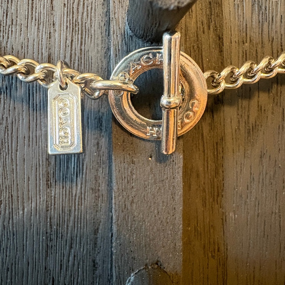 Coach Multicolor Enamel Disc Statement Necklace 2… - image 4